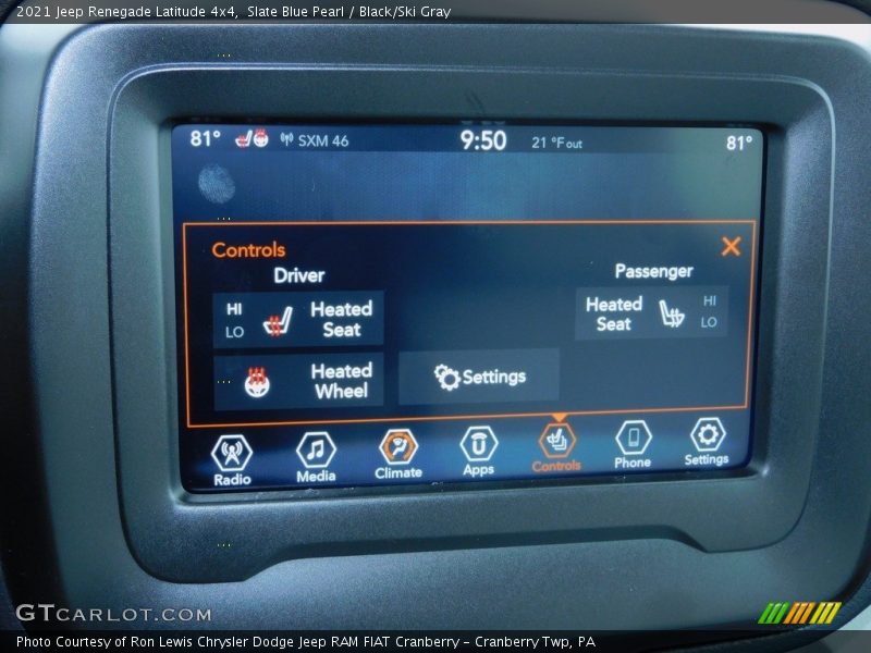 Slate Blue Pearl / Black/Ski Gray 2021 Jeep Renegade Latitude 4x4
