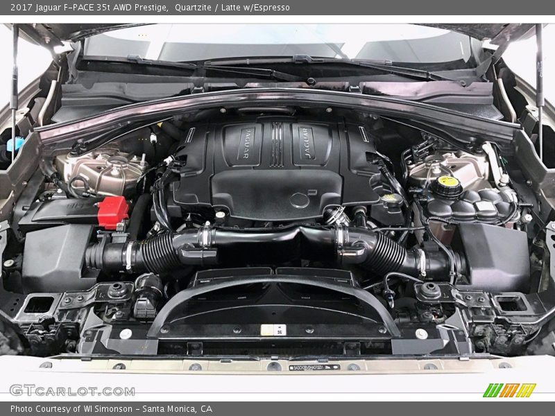Quartzite / Latte w/Espresso 2017 Jaguar F-PACE 35t AWD Prestige