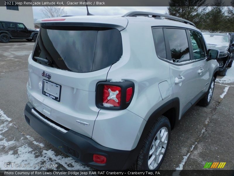 Glacier Metallic / Black 2021 Jeep Renegade Latitude 4x4