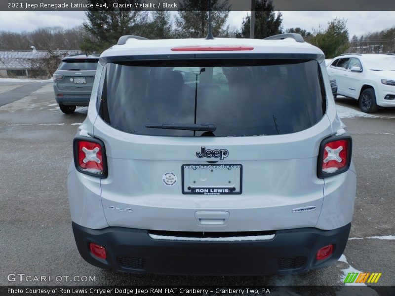 Glacier Metallic / Black 2021 Jeep Renegade Latitude 4x4