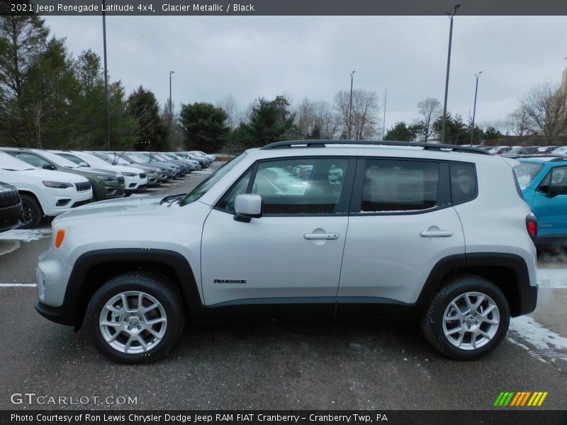 Glacier Metallic / Black 2021 Jeep Renegade Latitude 4x4