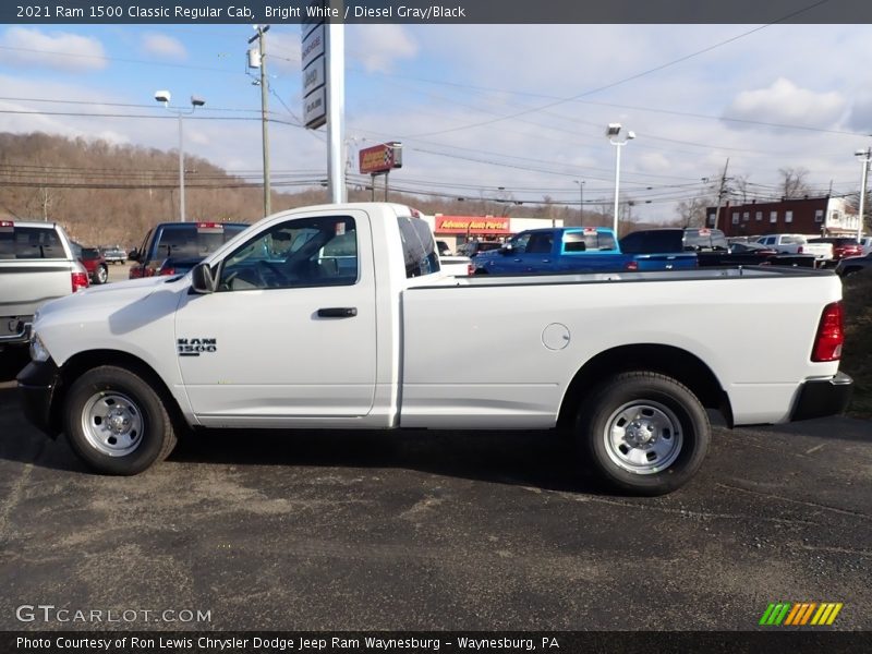 Bright White / Diesel Gray/Black 2021 Ram 1500 Classic Regular Cab