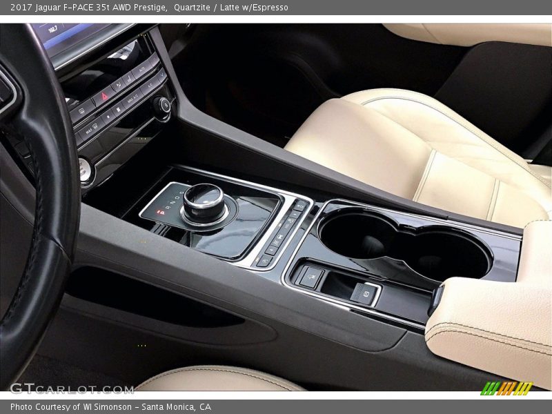 Quartzite / Latte w/Espresso 2017 Jaguar F-PACE 35t AWD Prestige