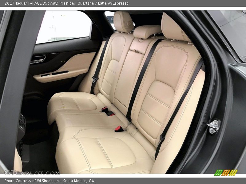 Quartzite / Latte w/Espresso 2017 Jaguar F-PACE 35t AWD Prestige