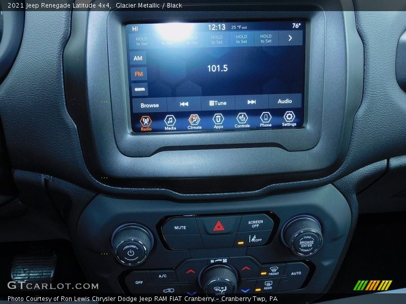 Glacier Metallic / Black 2021 Jeep Renegade Latitude 4x4