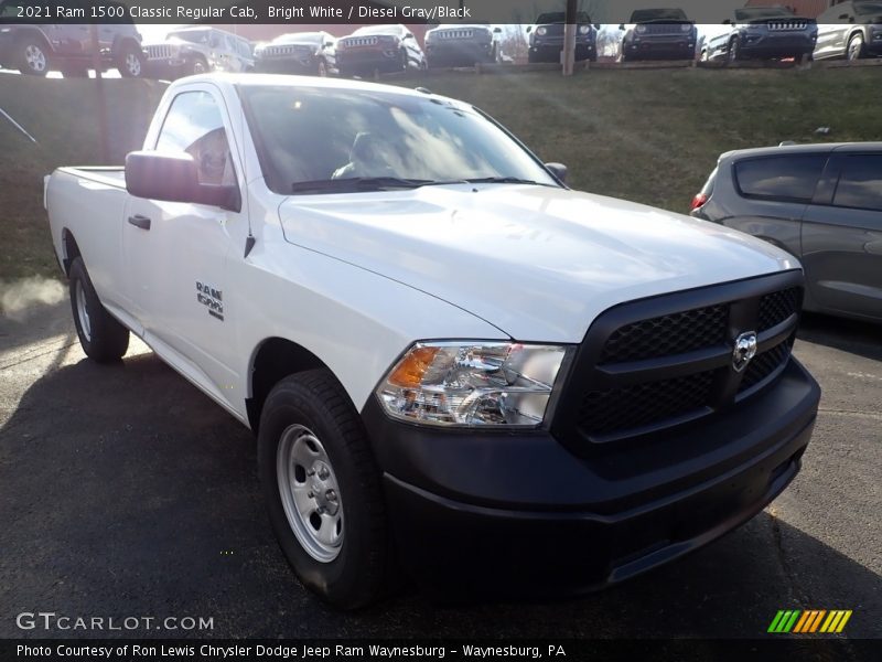 Bright White / Diesel Gray/Black 2021 Ram 1500 Classic Regular Cab
