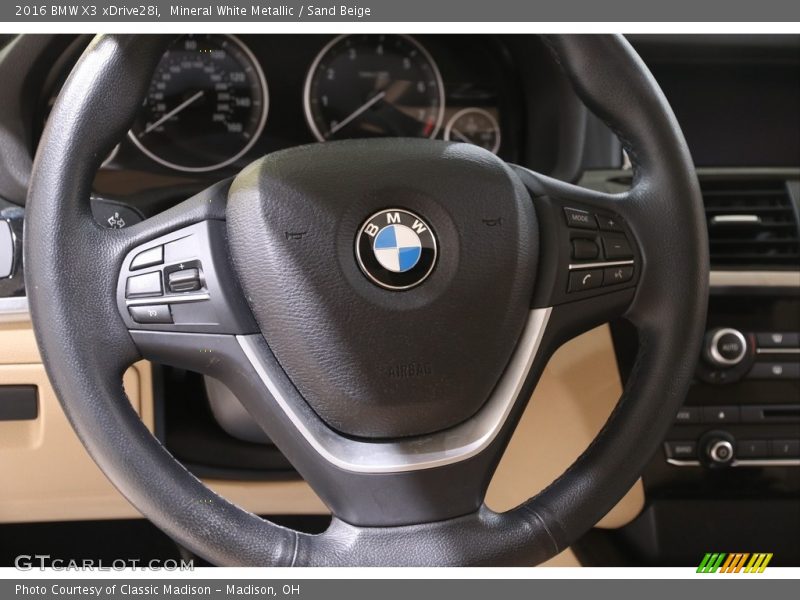 Mineral White Metallic / Sand Beige 2016 BMW X3 xDrive28i