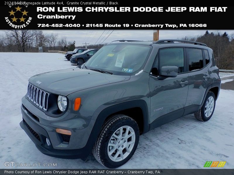 Granite Crystal Metallic / Black 2021 Jeep Renegade Latitude 4x4
