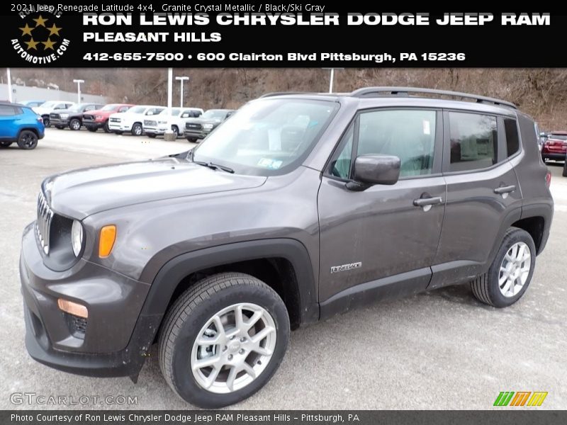 Granite Crystal Metallic / Black/Ski Gray 2021 Jeep Renegade Latitude 4x4