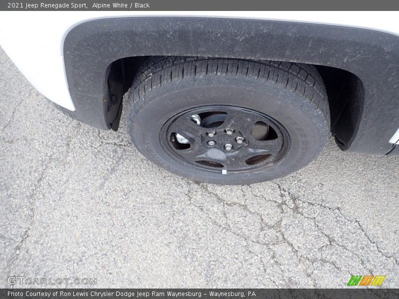 Alpine White / Black 2021 Jeep Renegade Sport