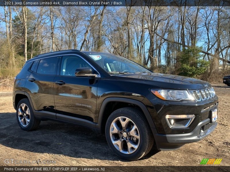 Diamond Black Crystal Pearl / Black 2021 Jeep Compass Limited 4x4