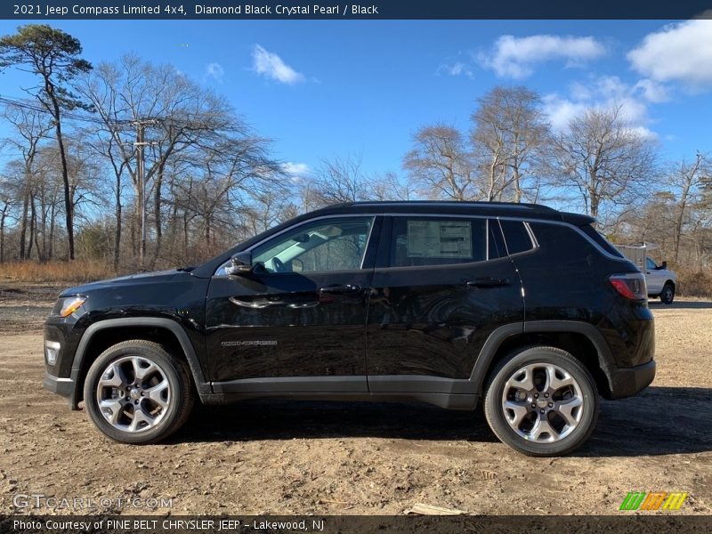 Diamond Black Crystal Pearl / Black 2021 Jeep Compass Limited 4x4