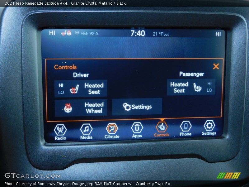 Granite Crystal Metallic / Black 2021 Jeep Renegade Latitude 4x4