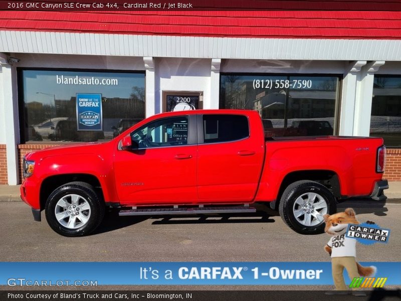 Cardinal Red / Jet Black 2016 GMC Canyon SLE Crew Cab 4x4