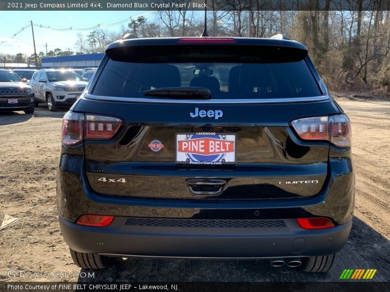 Diamond Black Crystal Pearl / Black 2021 Jeep Compass Limited 4x4