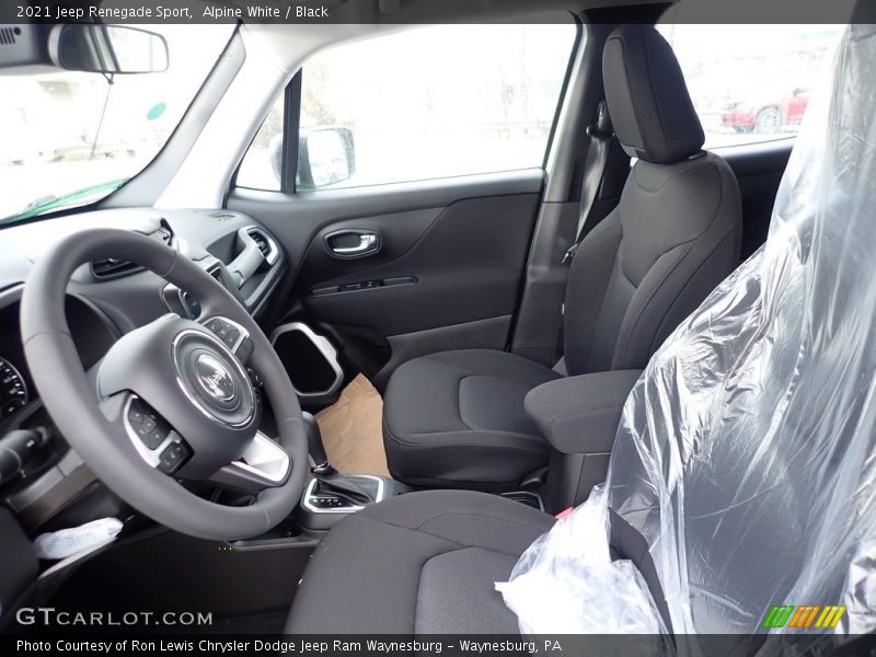 Alpine White / Black 2021 Jeep Renegade Sport