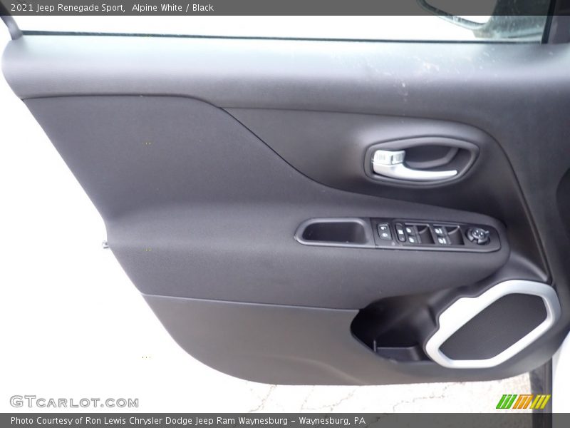 Alpine White / Black 2021 Jeep Renegade Sport
