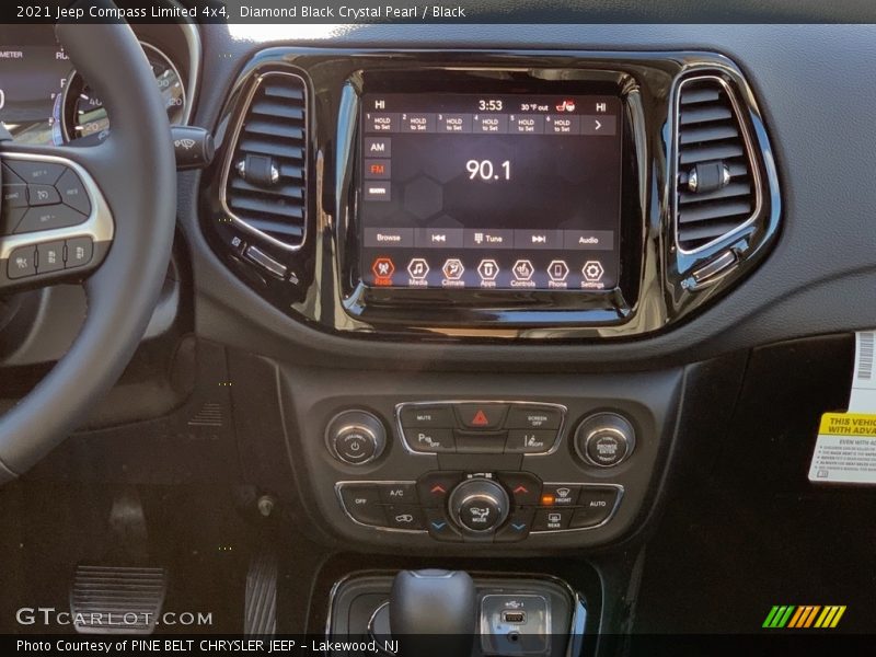 Diamond Black Crystal Pearl / Black 2021 Jeep Compass Limited 4x4