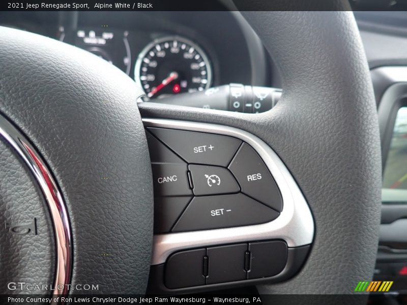 Alpine White / Black 2021 Jeep Renegade Sport
