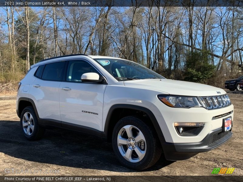White / Black 2021 Jeep Compass Latitude 4x4