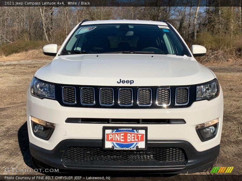 White / Black 2021 Jeep Compass Latitude 4x4