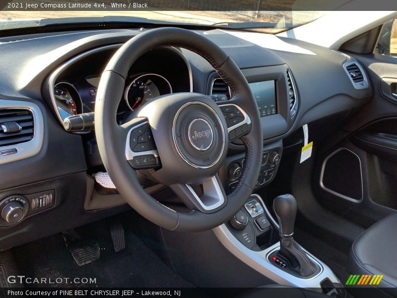 White / Black 2021 Jeep Compass Latitude 4x4