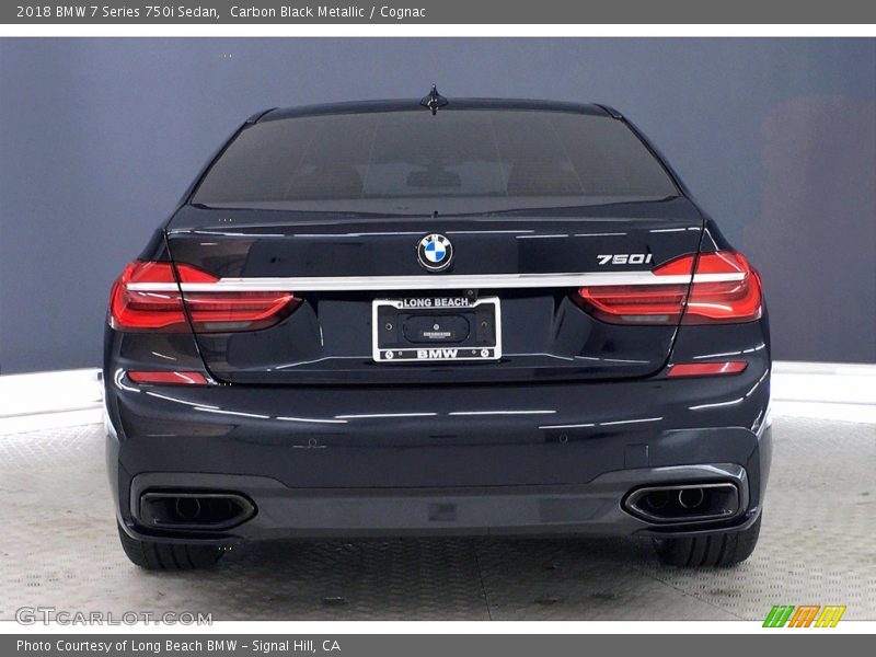 Carbon Black Metallic / Cognac 2018 BMW 7 Series 750i Sedan