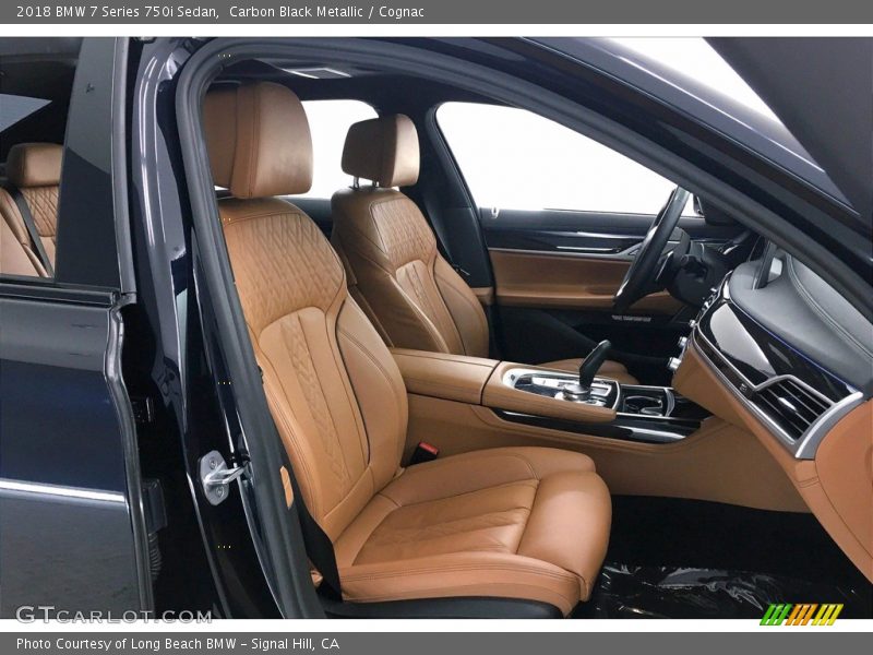 Carbon Black Metallic / Cognac 2018 BMW 7 Series 750i Sedan
