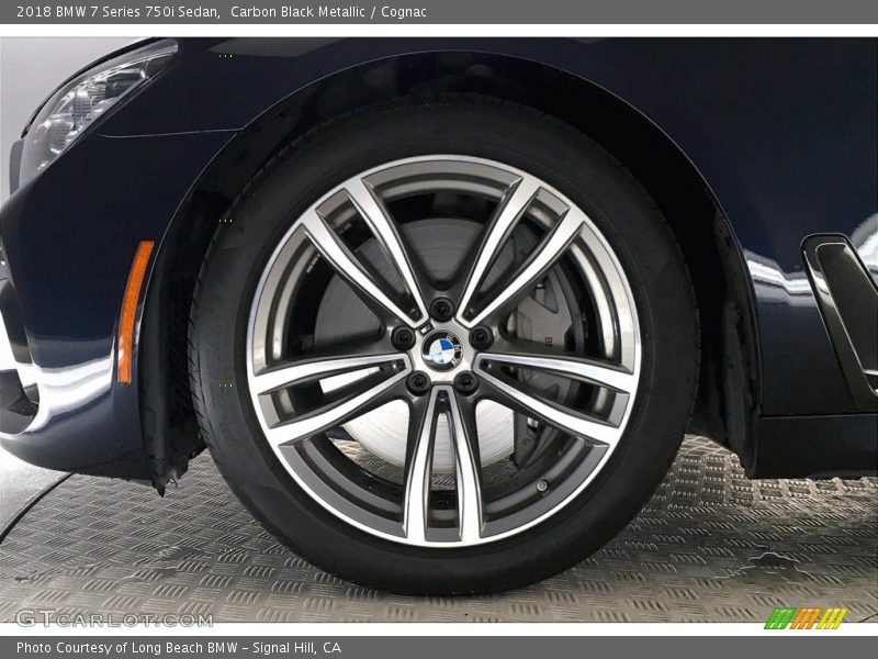 Carbon Black Metallic / Cognac 2018 BMW 7 Series 750i Sedan