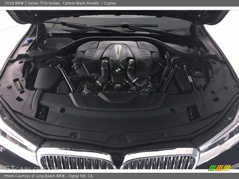 Carbon Black Metallic / Cognac 2018 BMW 7 Series 750i Sedan