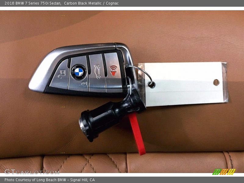 Carbon Black Metallic / Cognac 2018 BMW 7 Series 750i Sedan