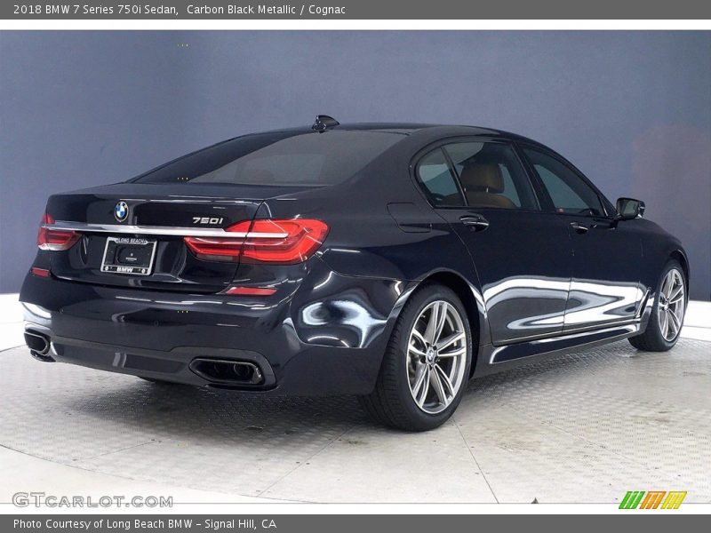 Carbon Black Metallic / Cognac 2018 BMW 7 Series 750i Sedan