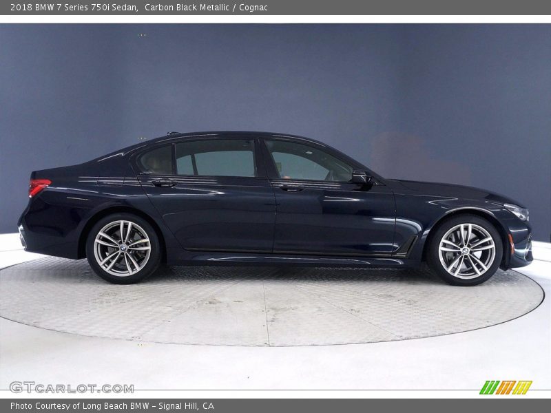 Carbon Black Metallic / Cognac 2018 BMW 7 Series 750i Sedan