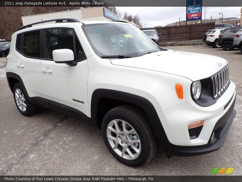 Alpine White / Black 2021 Jeep Renegade Latitude 4x4