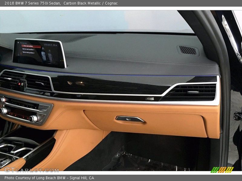 Carbon Black Metallic / Cognac 2018 BMW 7 Series 750i Sedan