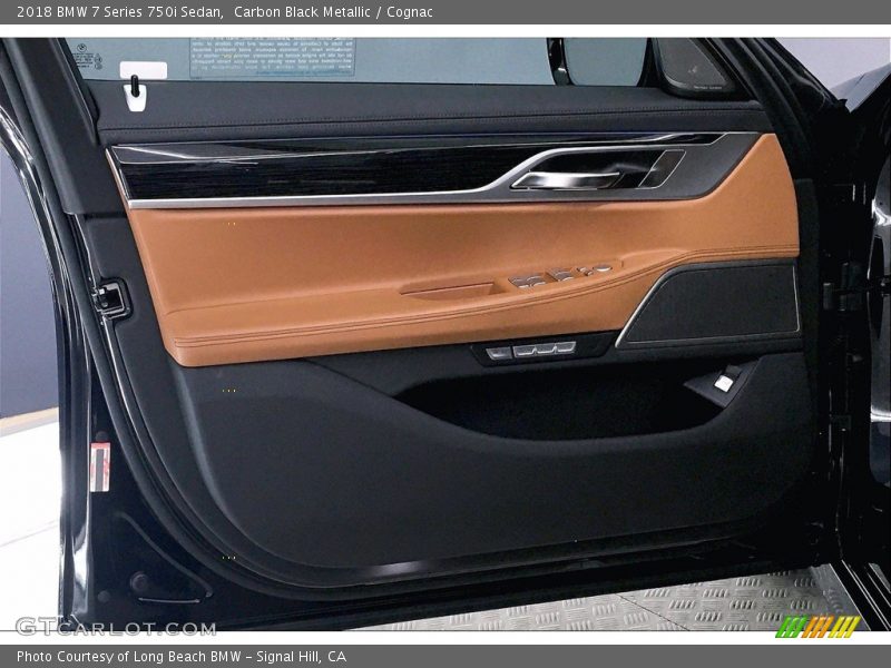 Carbon Black Metallic / Cognac 2018 BMW 7 Series 750i Sedan