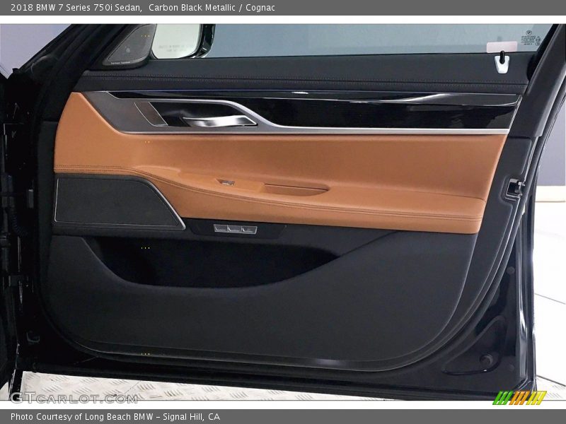 Carbon Black Metallic / Cognac 2018 BMW 7 Series 750i Sedan