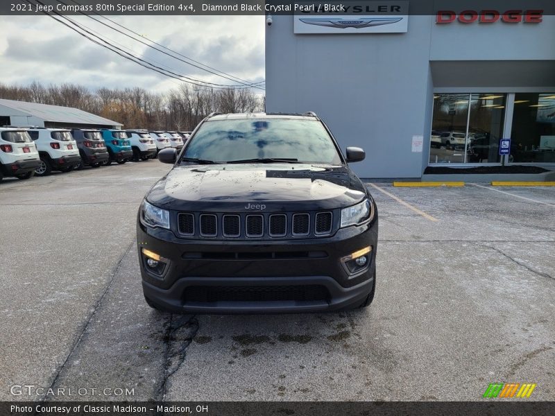Diamond Black Crystal Pearl / Black 2021 Jeep Compass 80th Special Edition 4x4