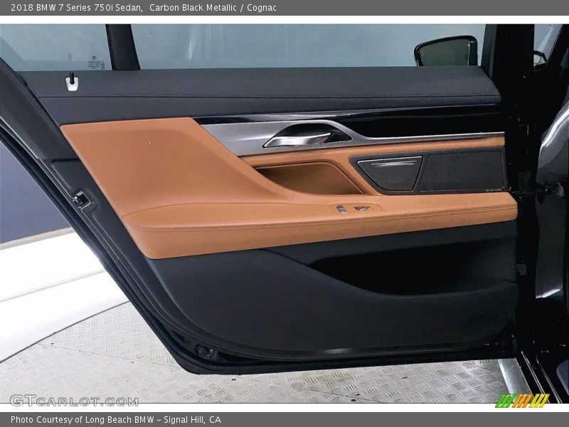 Carbon Black Metallic / Cognac 2018 BMW 7 Series 750i Sedan