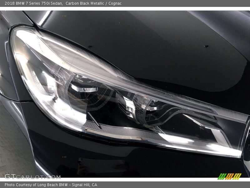 Carbon Black Metallic / Cognac 2018 BMW 7 Series 750i Sedan