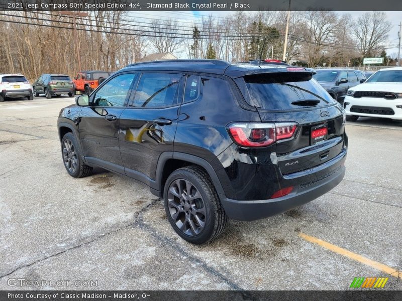 Diamond Black Crystal Pearl / Black 2021 Jeep Compass 80th Special Edition 4x4