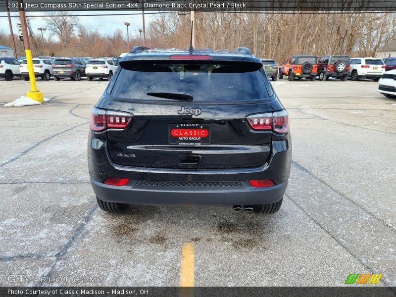 Diamond Black Crystal Pearl / Black 2021 Jeep Compass 80th Special Edition 4x4