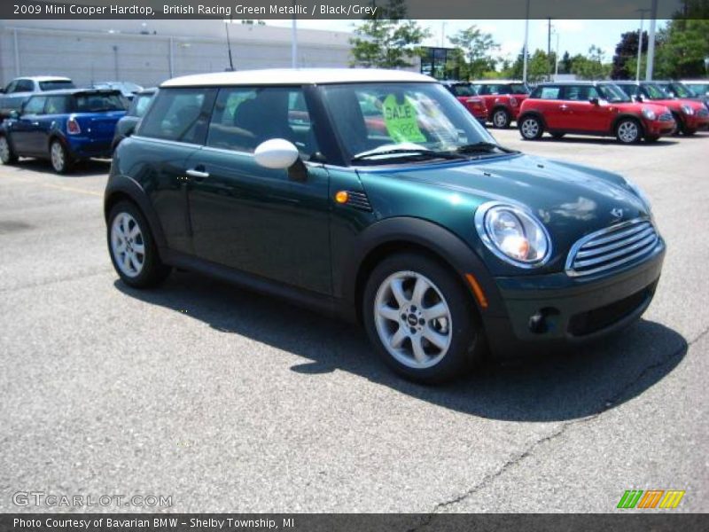 British Racing Green Metallic / Black/Grey 2009 Mini Cooper Hardtop