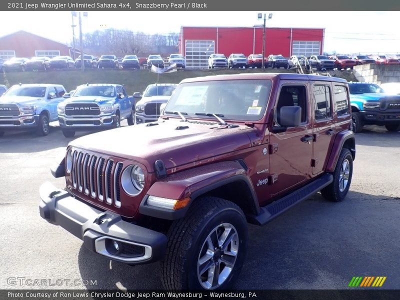 Snazzberry Pearl / Black 2021 Jeep Wrangler Unlimited Sahara 4x4