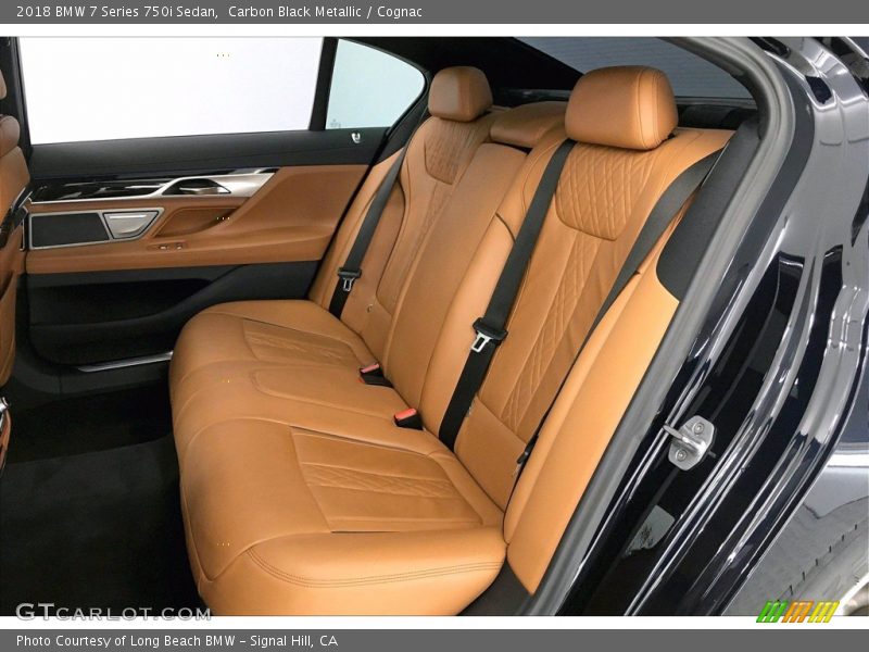 Carbon Black Metallic / Cognac 2018 BMW 7 Series 750i Sedan