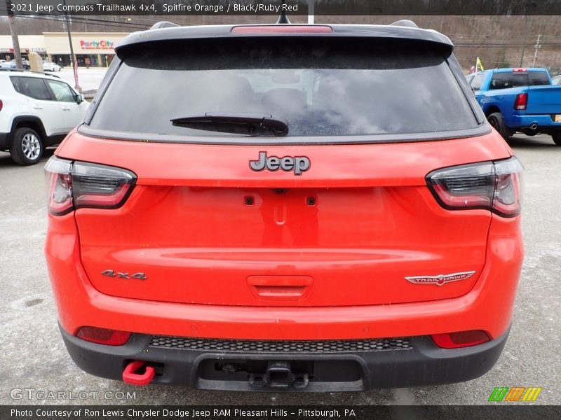 Spitfire Orange / Black/Ruby Red 2021 Jeep Compass Trailhawk 4x4