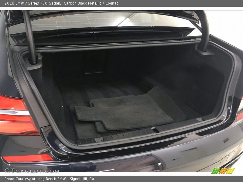 Carbon Black Metallic / Cognac 2018 BMW 7 Series 750i Sedan