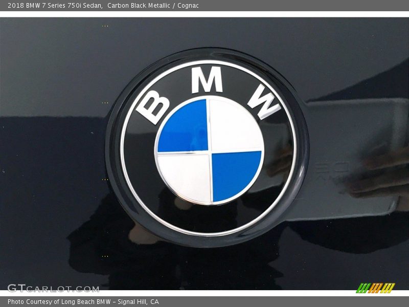 Carbon Black Metallic / Cognac 2018 BMW 7 Series 750i Sedan