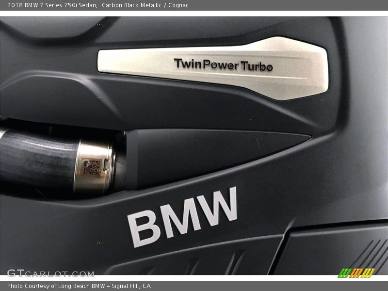 Carbon Black Metallic / Cognac 2018 BMW 7 Series 750i Sedan