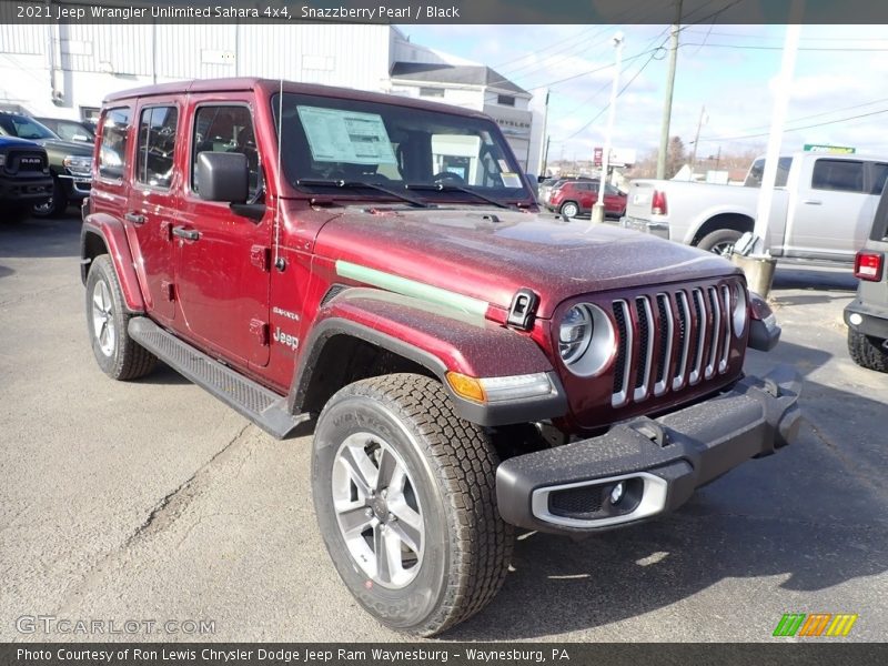 Snazzberry Pearl / Black 2021 Jeep Wrangler Unlimited Sahara 4x4